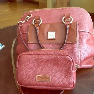 Dooney and Bourke handbag with matching wallet.
